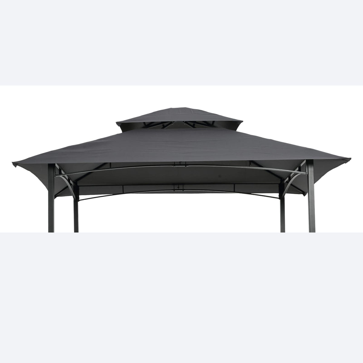 8x5Ft Grill Gazebo Replacement Canopy - Gray Fabric