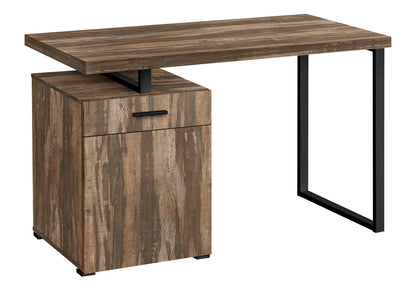 Brown Computer Desk with Storage Drawers - 47.25" L