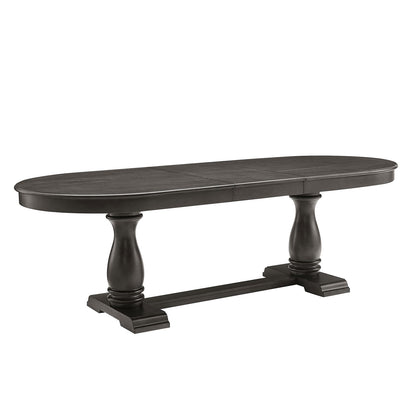 94 Inch Extendable Dark Brown Dining Table - Perfect for Large Families