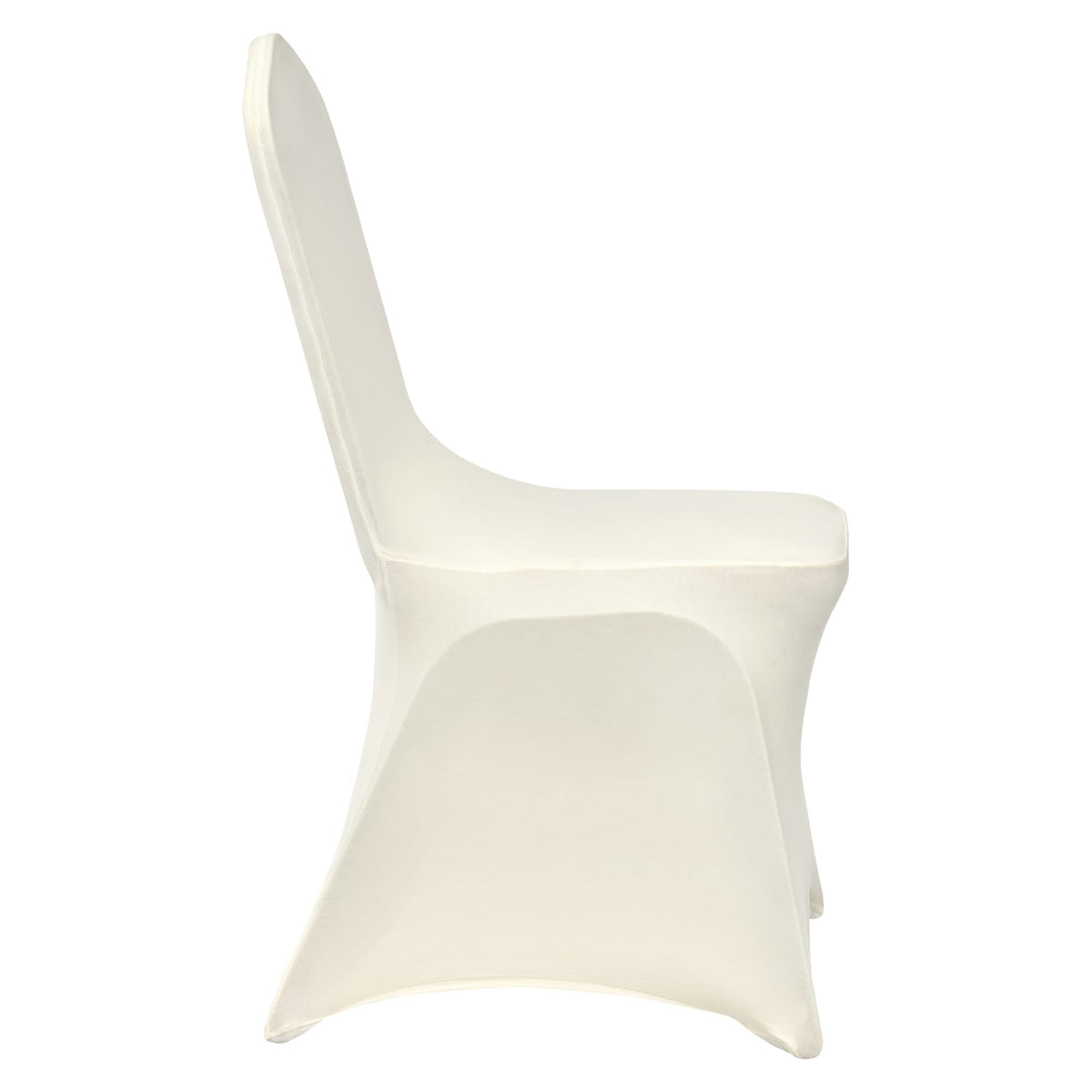 White Spandex Chair Covers for Dining and Event Decor