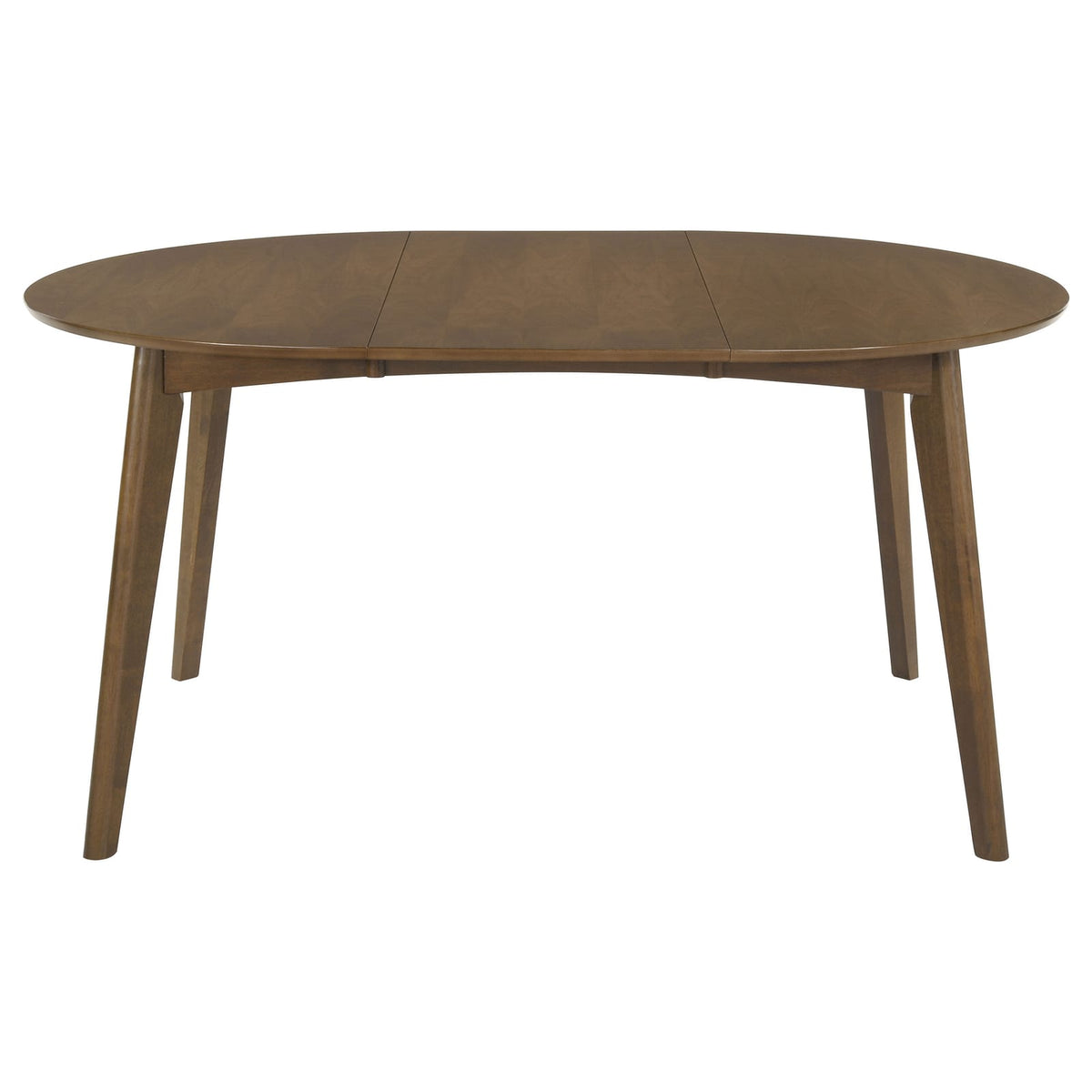 Oval Dark Walnut Dining Table with Chairs - 5 Piece Set for Dining Room