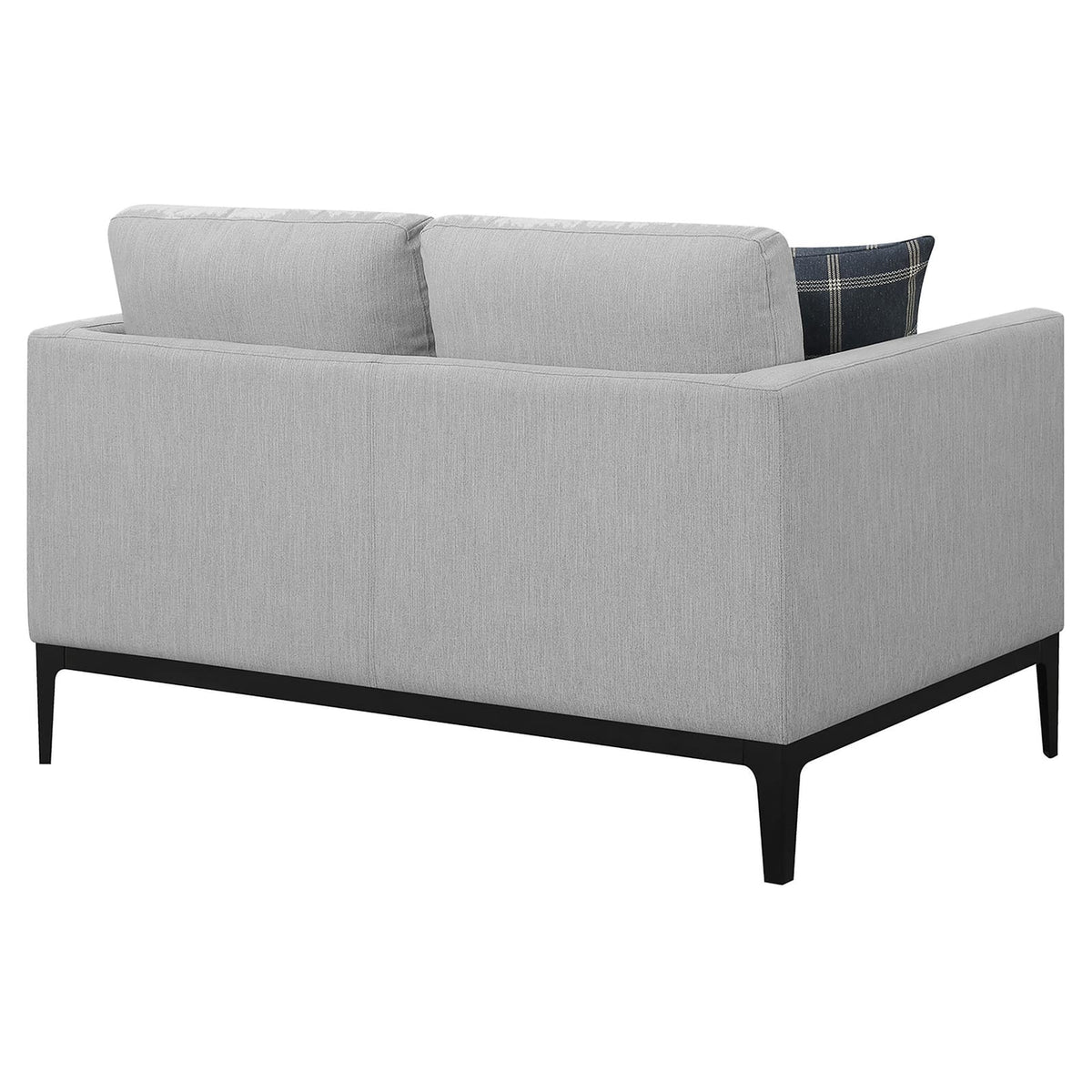 Light Grey Upholstered Loveseat - 56" Sofa for Living Room