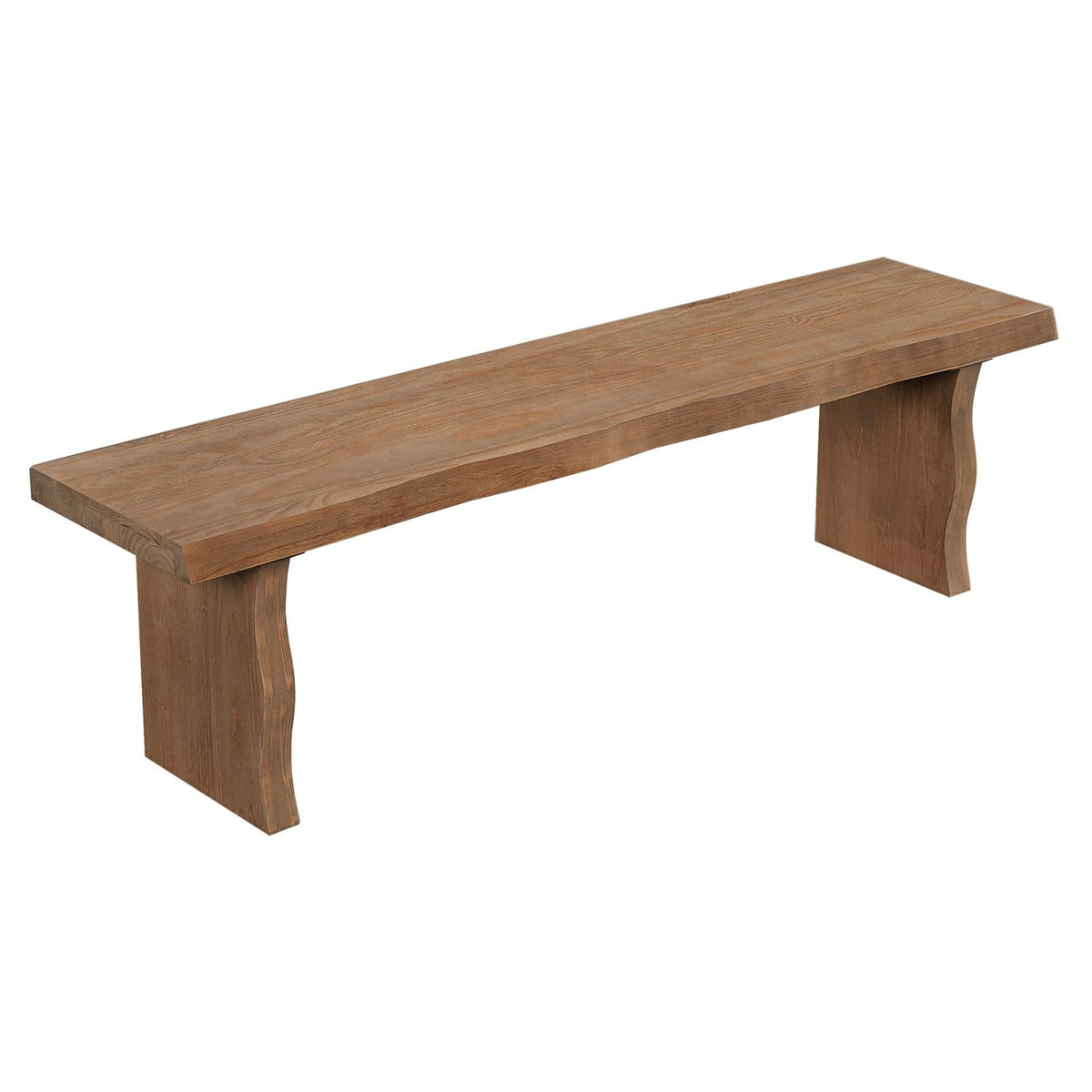 Indoor Pine Dining Bench - 62.9"L Solid Wood Seating, 350lbs Capacity