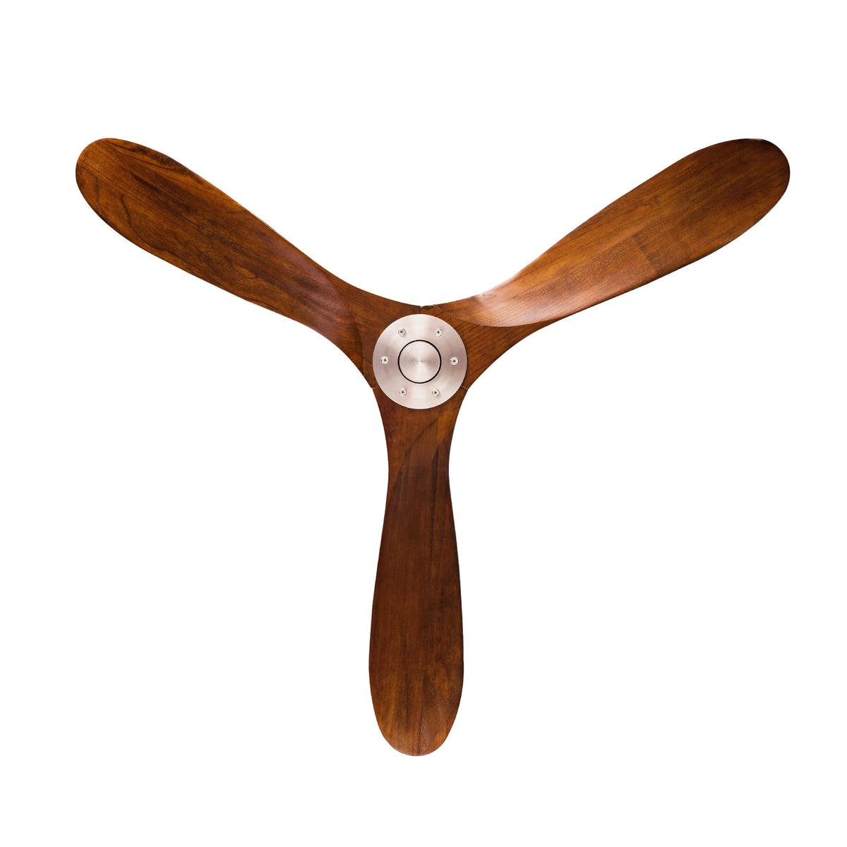 52" Solid Wood Ceiling Fan - Dark Walnut, Outdoor Porch Patio