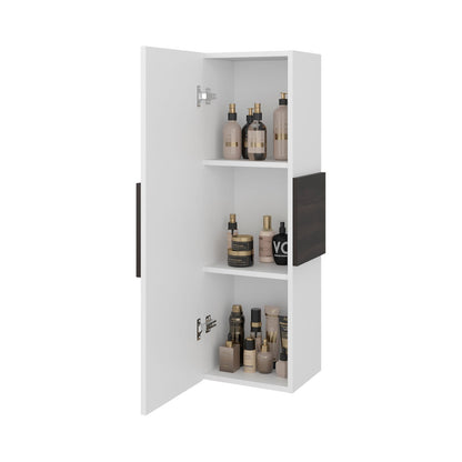 Wall Mounted Bathroom Medicine Cabinet with Walnut Finish