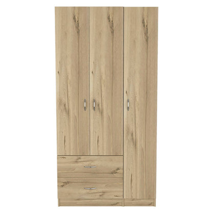 Light Oak Bedroom Dresser with 4 Shelves - 70.8"W