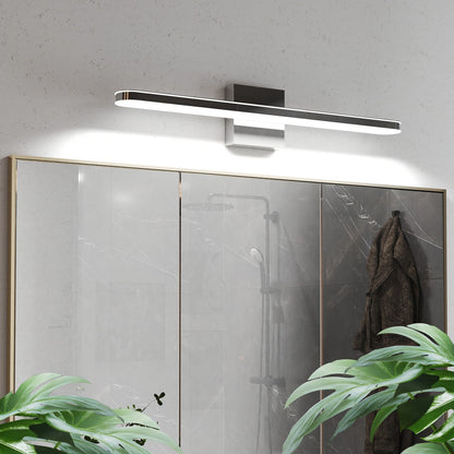 Chrome Dimmable Bathroom Vanity Lights - 24 Inch Modern Sconces