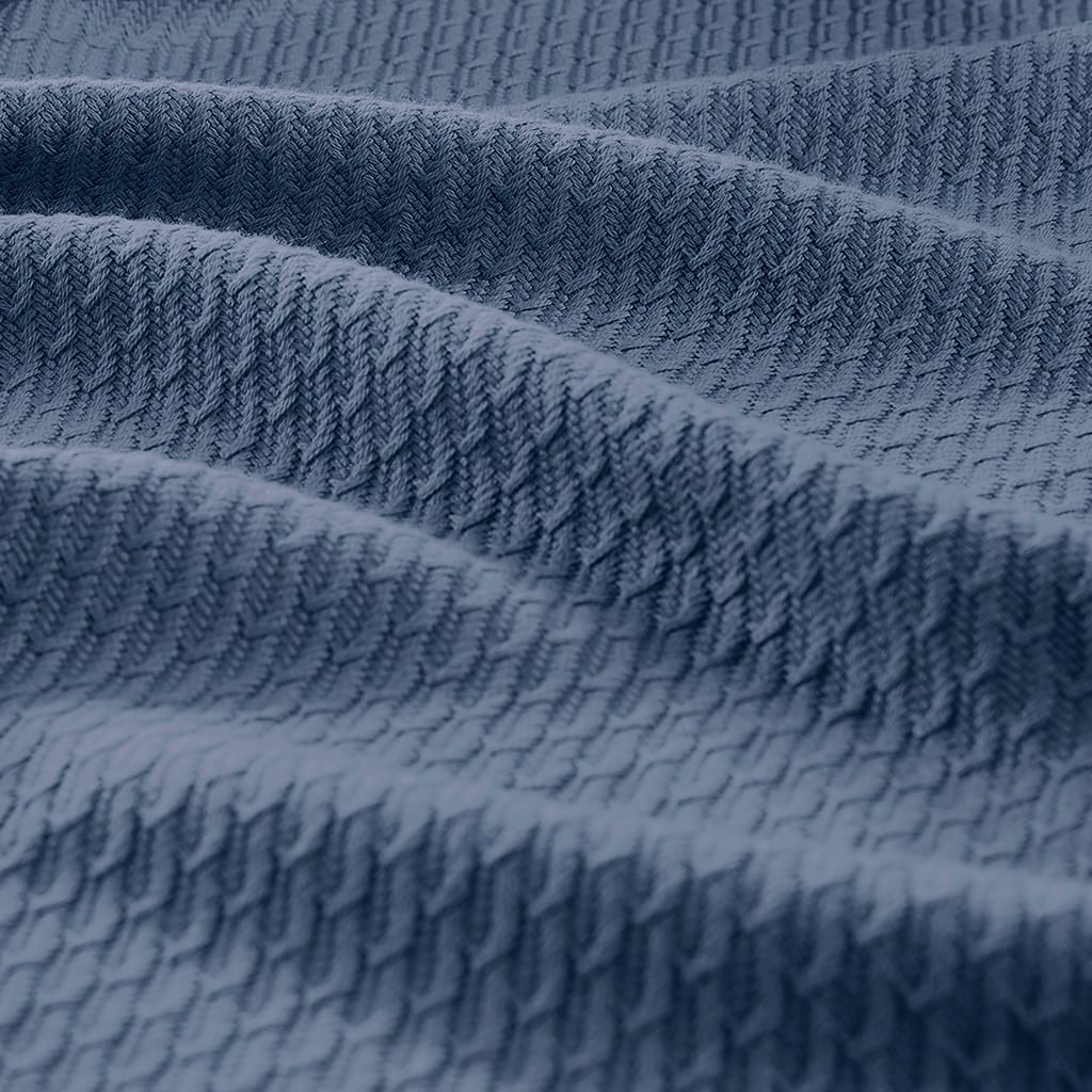 Soft Cotton Blue Blanket - 90x90 Inches