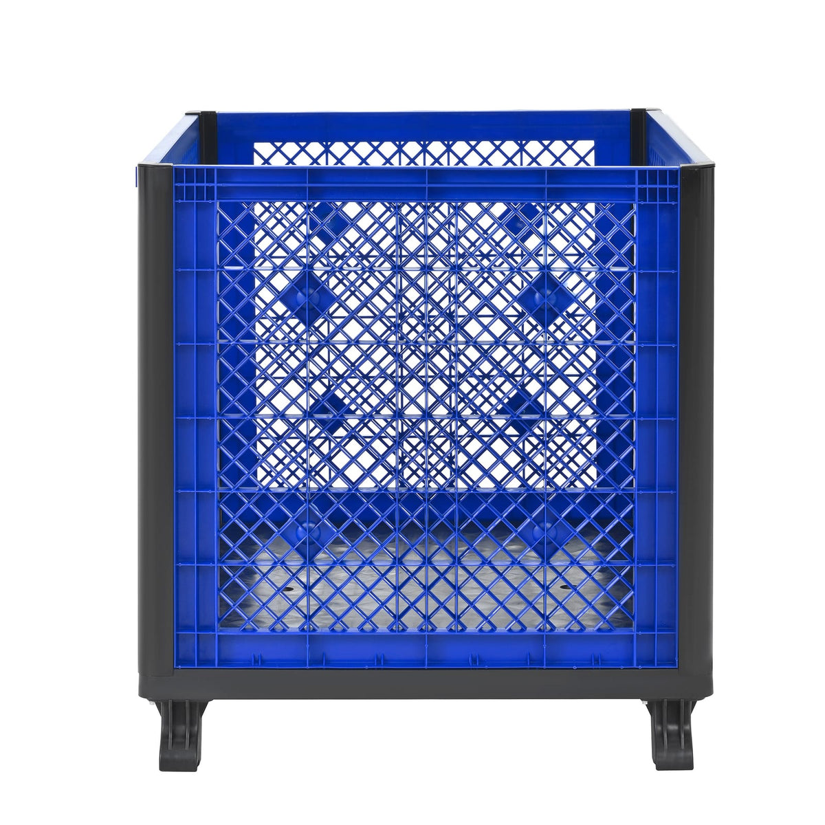 600 lb Blue HDPE Tool Cabinet - Stackable Bulk Storage Container