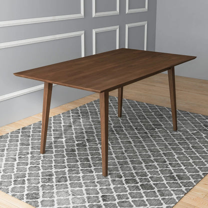 Mid-Century Solid Wood Dining Table for Kitchen and Dining Room