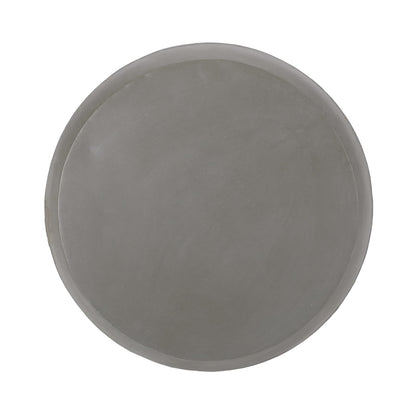Lightweight Concrete Outdoor Side Table - 15.5" H, Magnesium Oxide