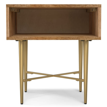 Natural Mango Wood End Table - 20" x 20"