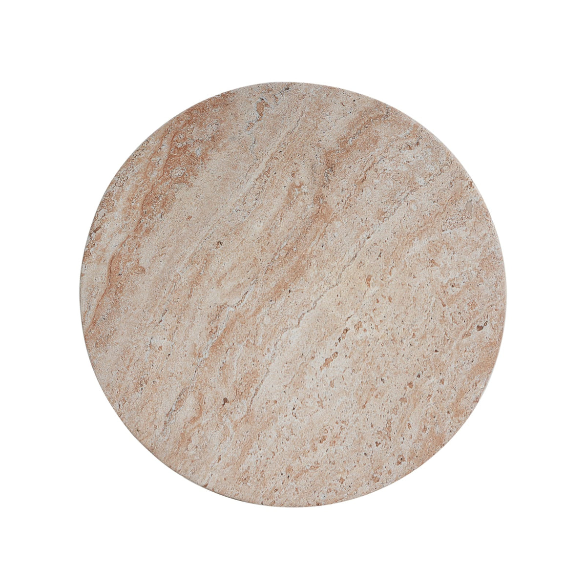 Beige Concrete Side Table - Outdoor Patio Table
