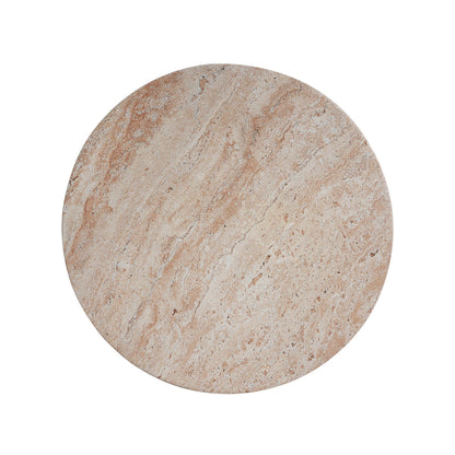 Beige Concrete Side Table - Outdoor Patio Table