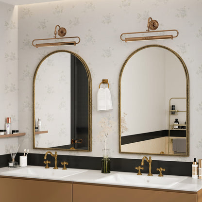 Arched Mirror - Gold Wall Decor for Bathroom & Living Room
