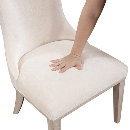 Ivory Side Chairs Set of 2 Classic Dining Chairs