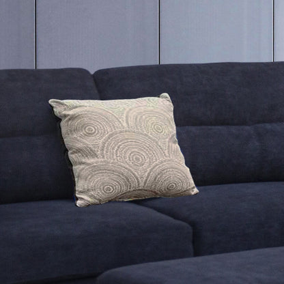 100" Black Fabric Sectional Sofa with Ottoman for Living Room