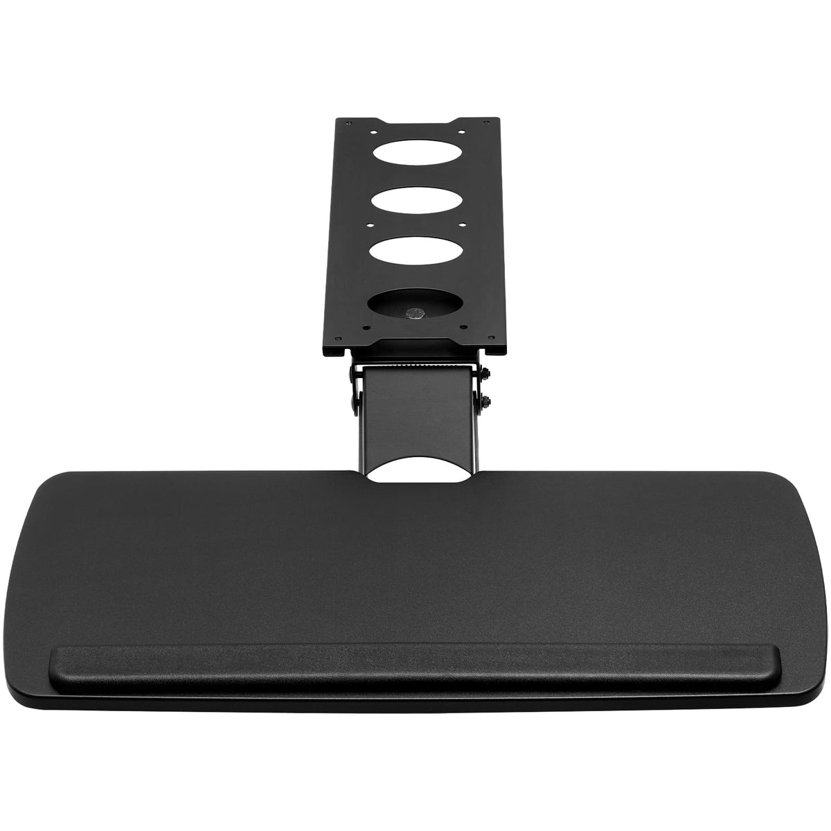 Adjustable Keyboard Tray Under Desk - 25x9.8 Inch Black MDF Metal