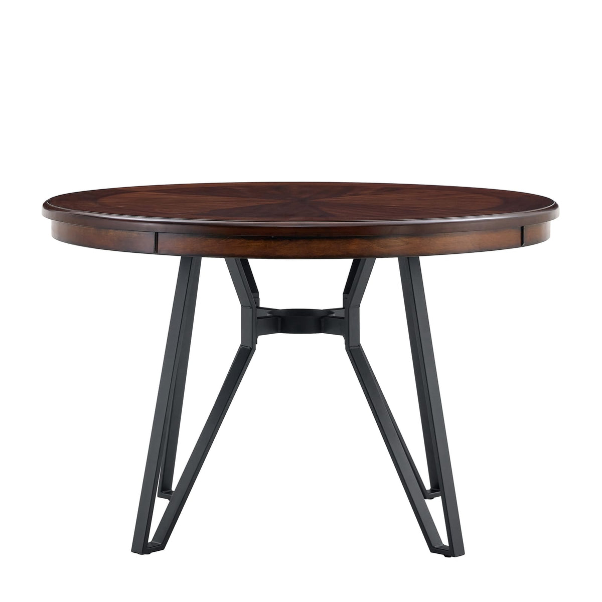 Round Brown Dining Table - Seats 4 for Kitchen Dining Rooms