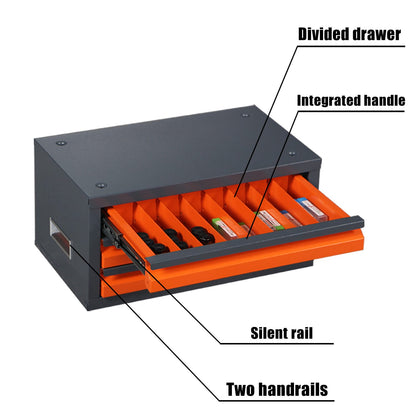 Drill Storage Case - Cement Grey ABS+Steel Tool Cabinet