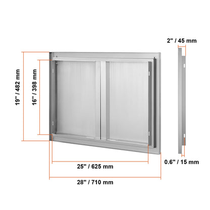Stainless Steel Outdoor Kitchen Door for Barbecue Island