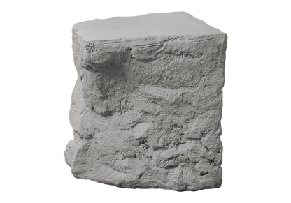 Grey Magnesium Oxide Accent Table for Poolside or Garden Use