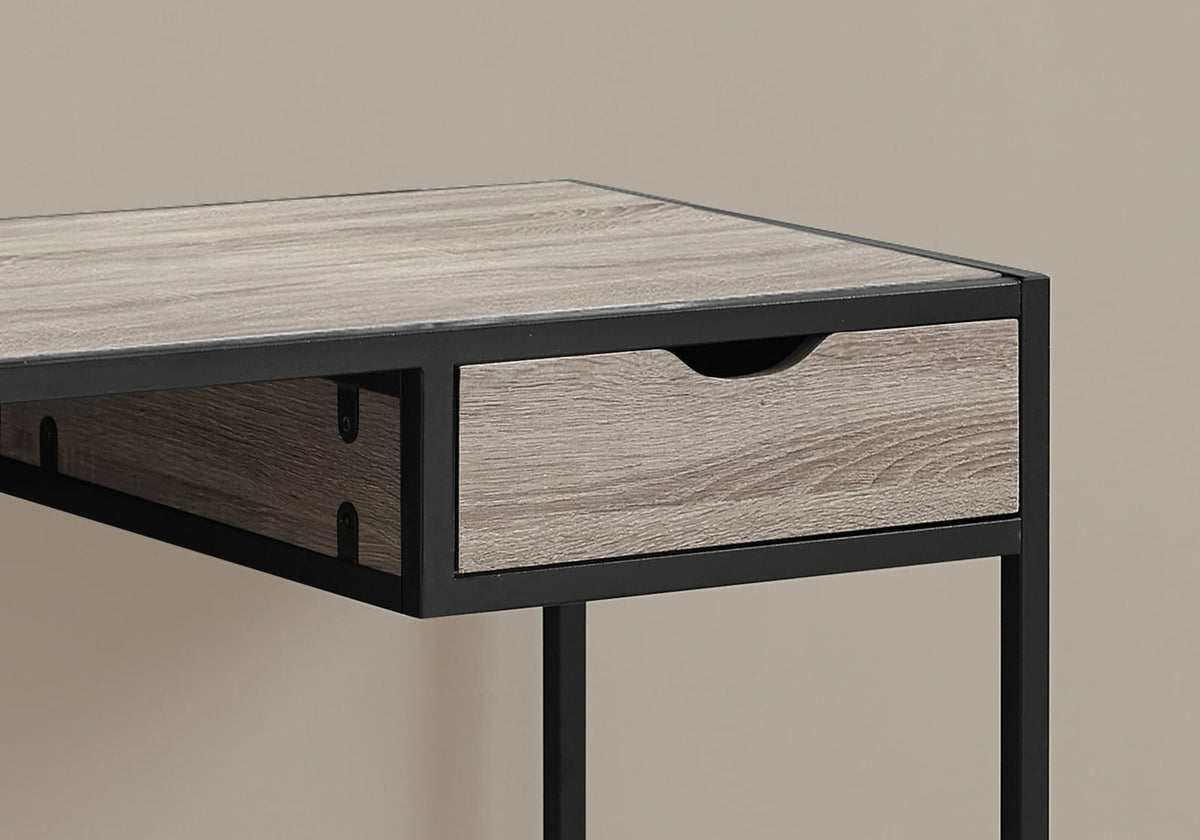 Taupe Computer Desk with Storage Drawer - 42" L for Home Office