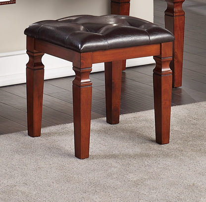 Cherry Poplar Makeup Vanity Set Bedroom Furniture