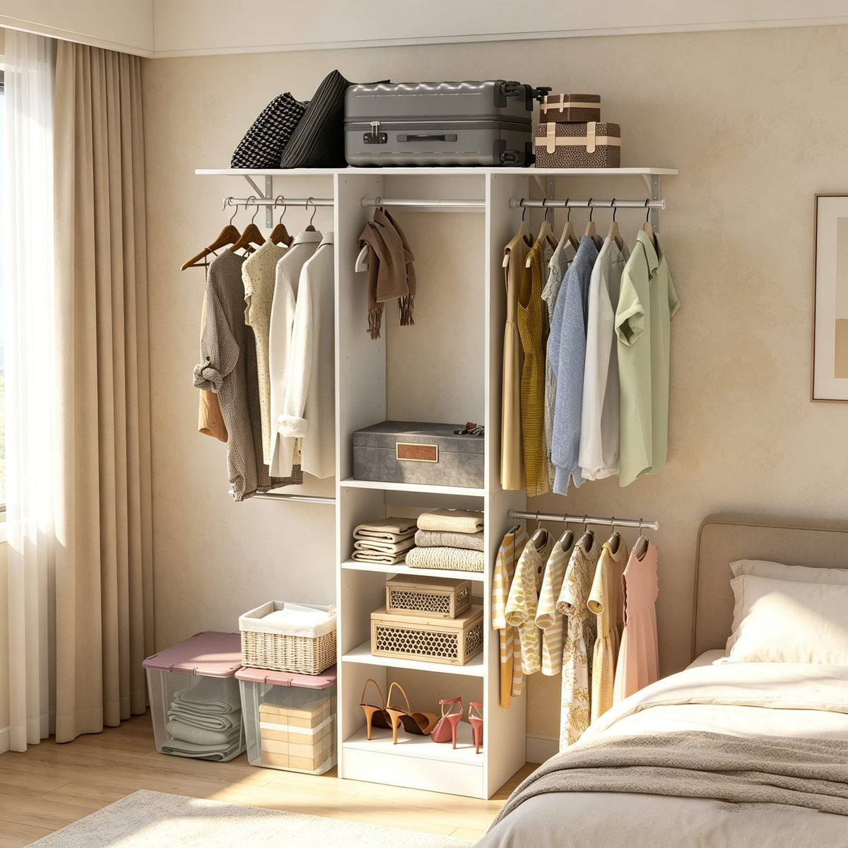 White 60 Inch Dresser - Modern Bedroom Storage