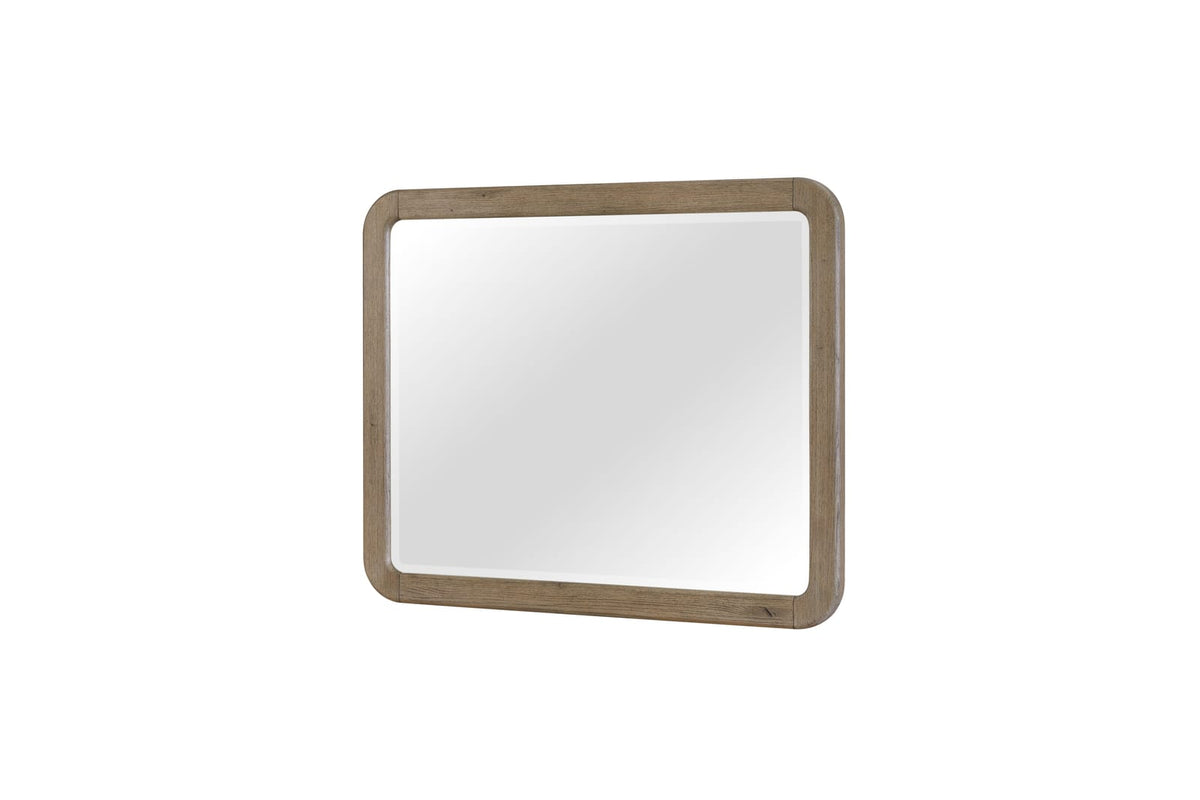 Oak Knotty Wood Mirror - 50" Landscape Mirror