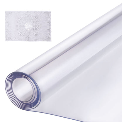 PVC Table Protector 24x96 Inch - Clear Desk Cover