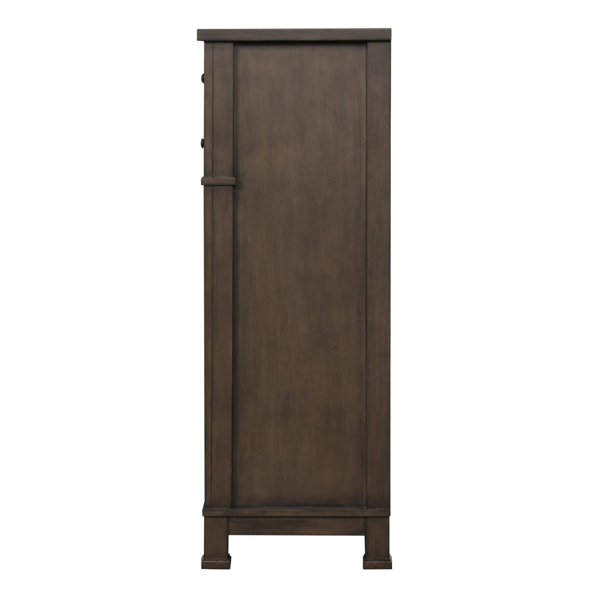 Transitional Dark Walnut Chest 1pc - Bedroom Dresser