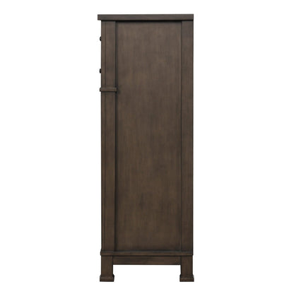 Transitional Dark Walnut Chest 1pc - Bedroom Dresser