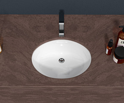 Modern Ceramic Undermount Bathroom Sink for Countertop Renovation
