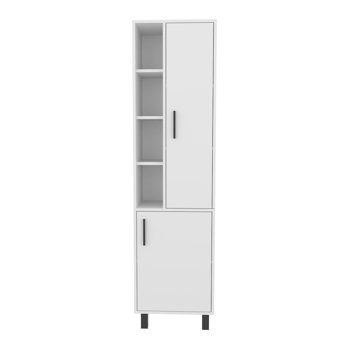 Stanton Tall Storage Cabinet - White Bathroom Storage