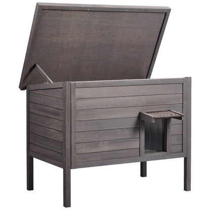 Gray Foam Cat House Outdoor Shelter - 37"