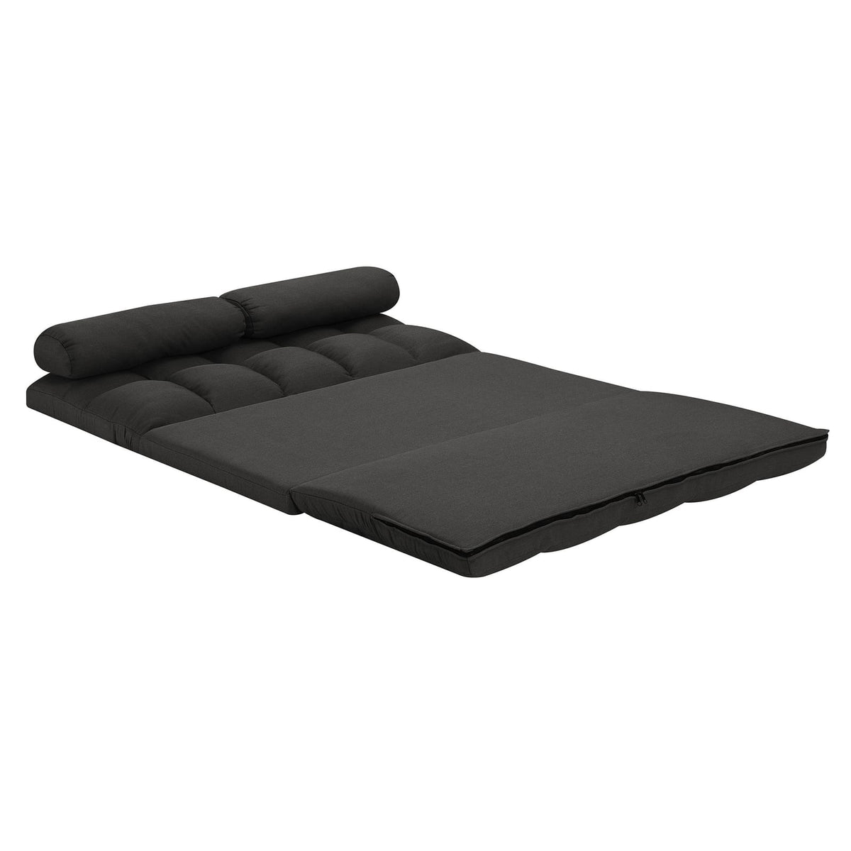 Convertible Sofa Bed - Black Foam Mattress for Living Room