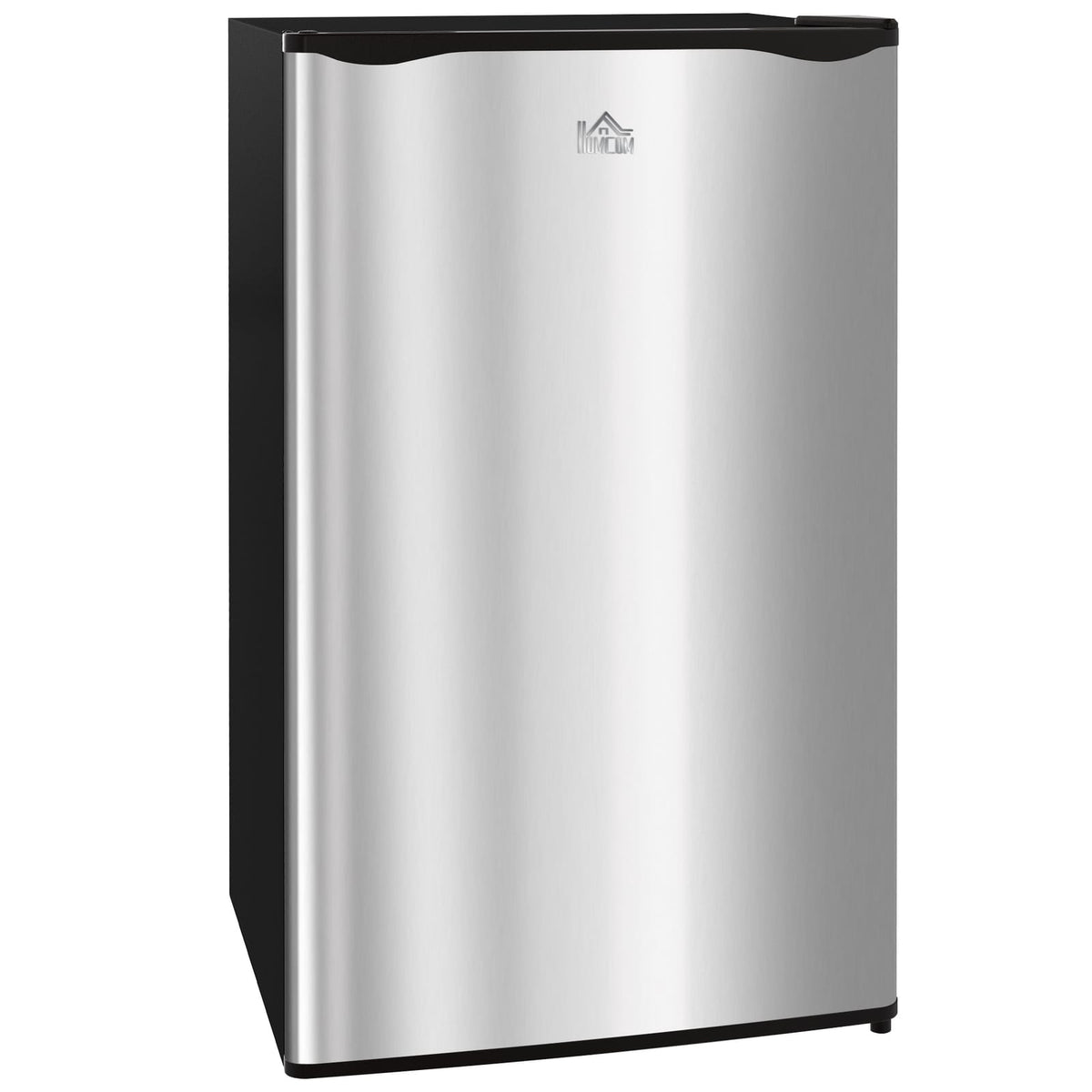 HOMCOM 3.2 Cu.Ft Mini Fridge - Compact Refrigerator, Silver for Dining Room