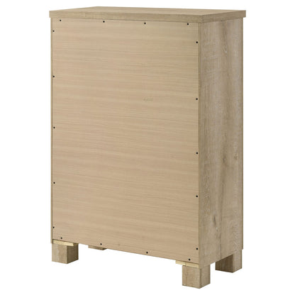 Sansome Weathered Oak 5-Drawer Chest - Bedroom Storage