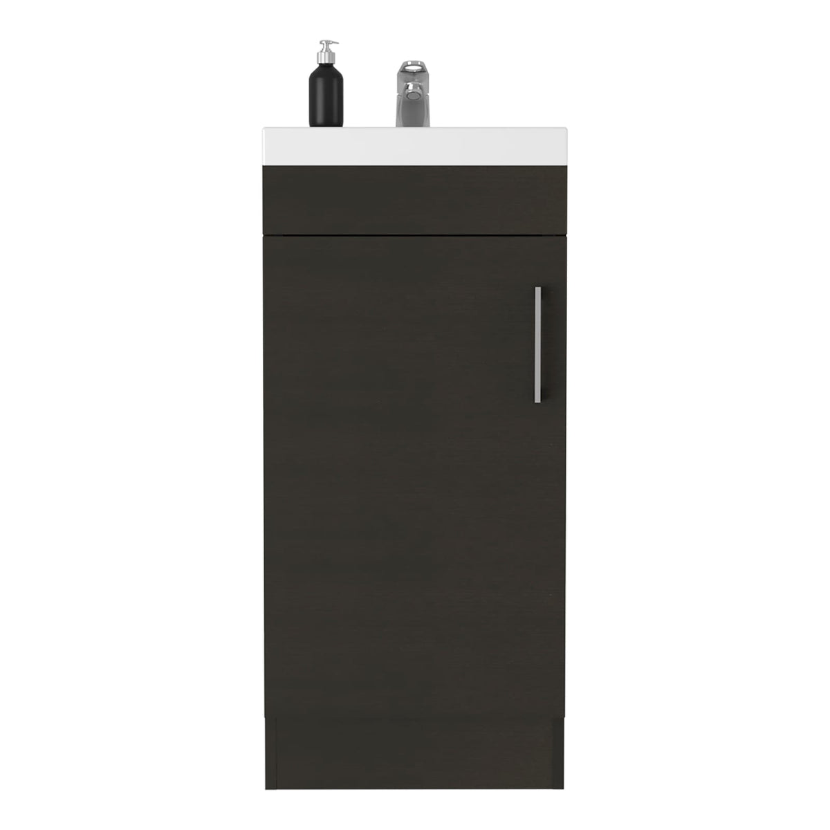 Toledo Black Bathroom Vanity - Compact Storage