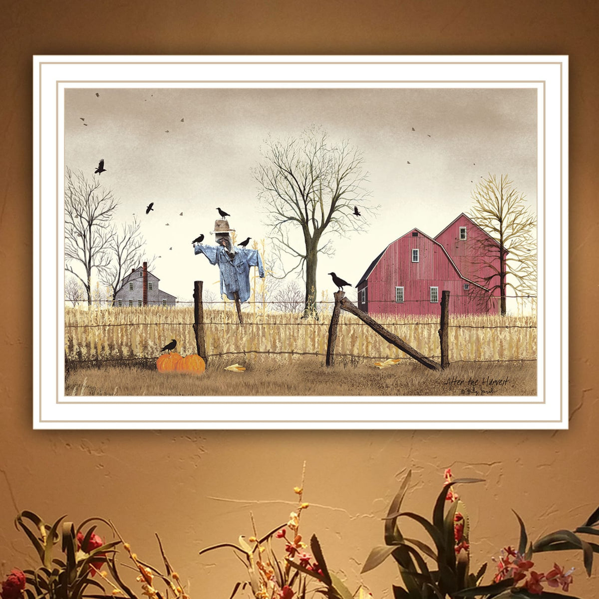 Wood & Paper Framed Wall Art - Multicolor Bedroom Decor
