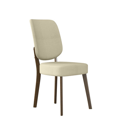 Oatmeal Plywood Dining Chairs Set of 2 for Modern Kitchen Storage