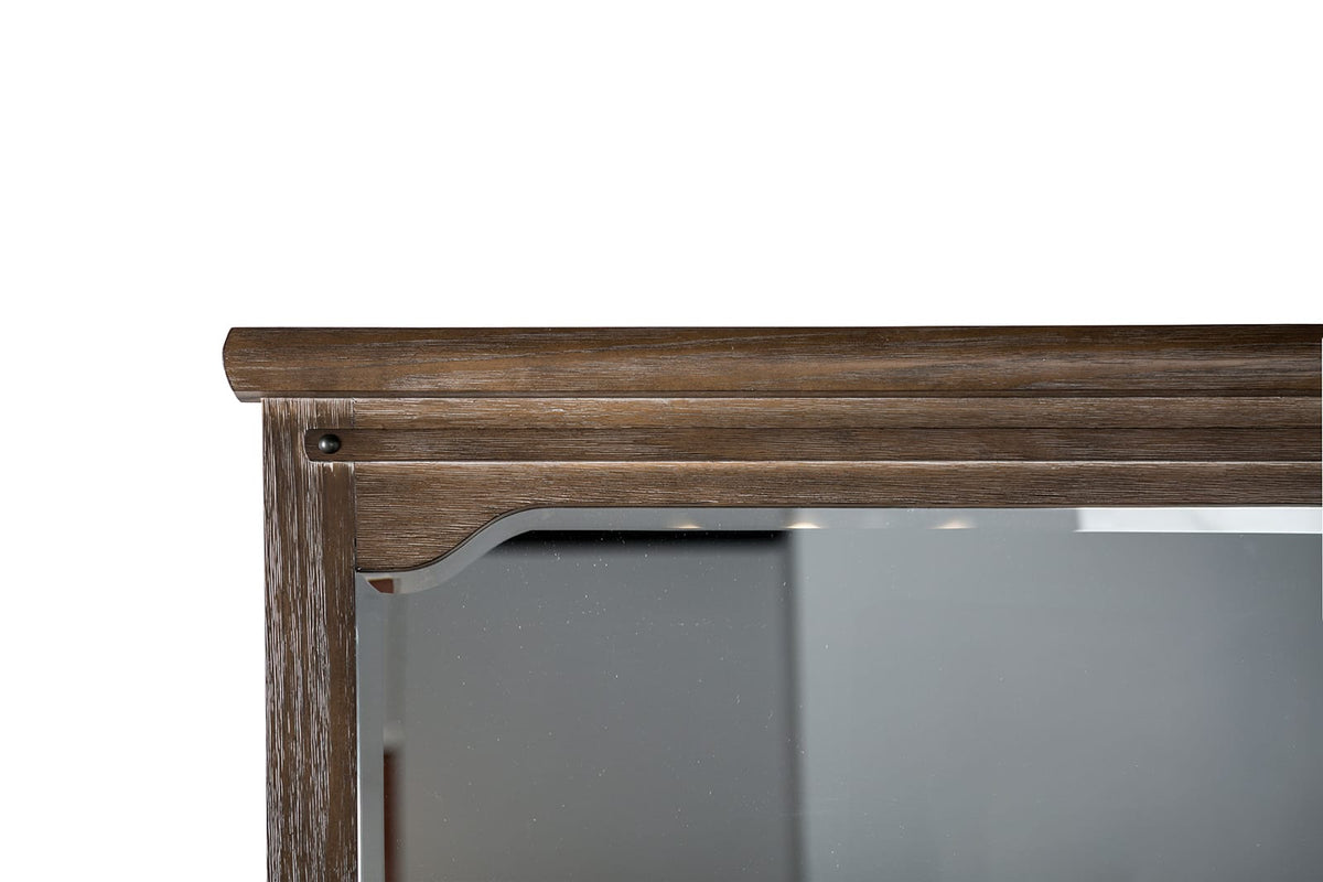 Brown Solid Wood 5-Drawer Chest Bedroom Dresser