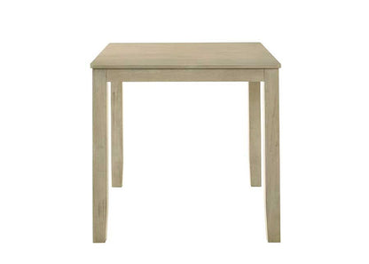 Cream Square Dining Table Set with 5 Chairs