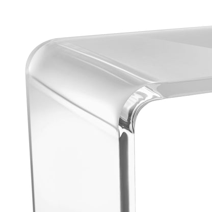 Clear Acrylic End Table Set - 2 C-Shaped Tables