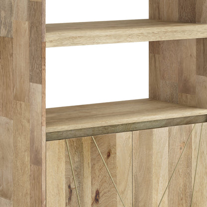 Jager Bookshelf with Doors - Natural - Home Office Storage