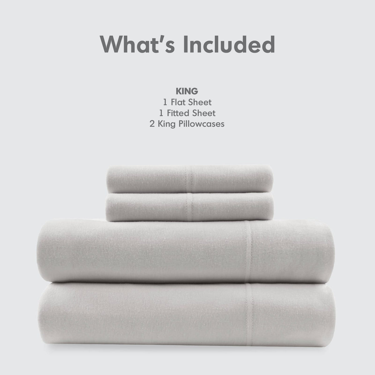 3 PCS Twin All Season Sheet Set Grey - Soft Cotton Sheets