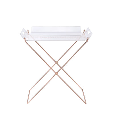 Clear Acrylic Tray Table - 16" x 22" Dining Table