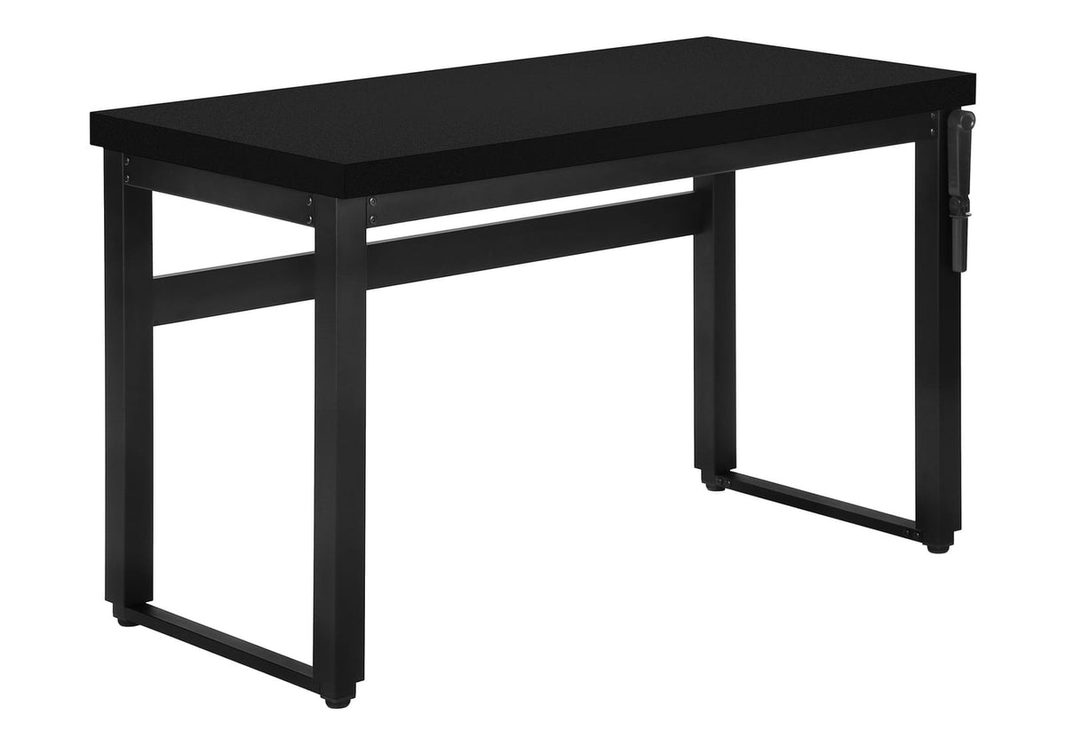 Adjustable Computer Desk - 48" L Black Laminate