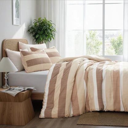 Terracotta Polyester Twin Comforter Set - 2 Piece Bedding